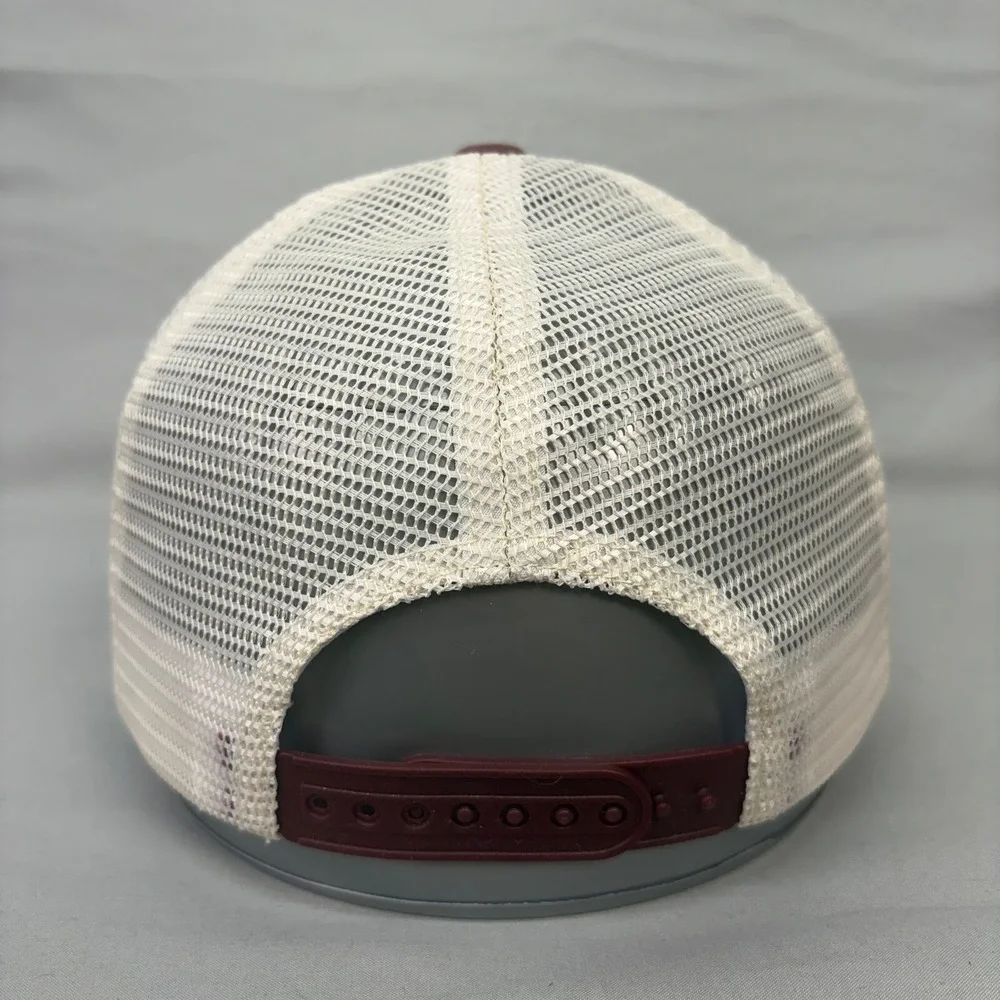 Top of the World Mississippi State Hat Trucker Men OSFA Maroon Mesh Snapback